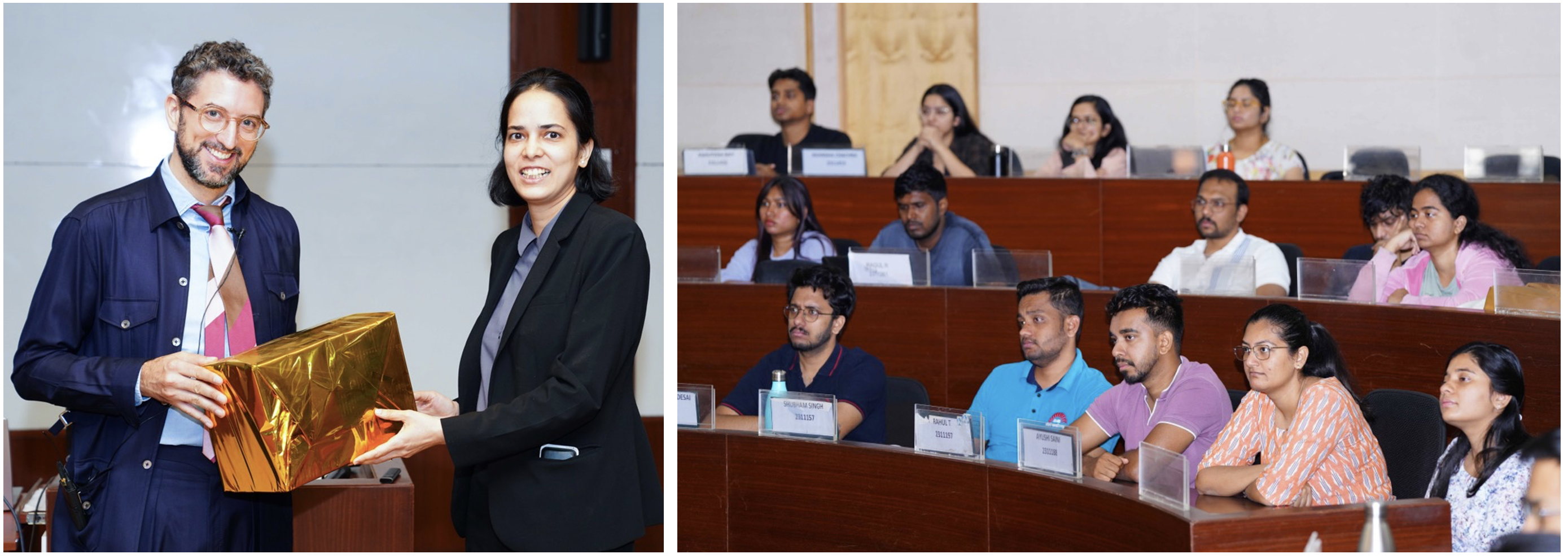 Jonas Brunschwig, CEO of Swissnex in India, addressed PGP-2 students, as part of the Global Marketing course, offered by Prof. Malika M, on 19th February 2025.